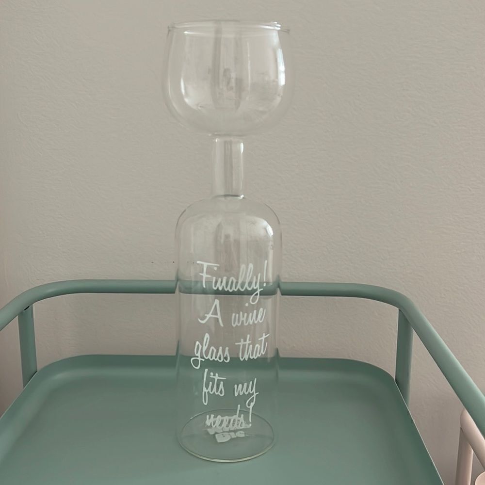 Big Mouth Wine Bottle Glass 750ml